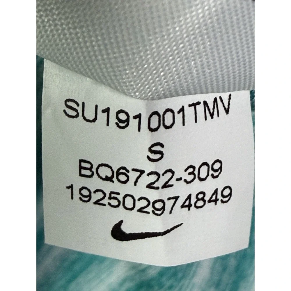Nike Tiger Woods Dri-FIT Polo Shirt Mens Small Teal Blue Stripe Golf BQ6722-309